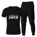 New Print The Joker T shirt  With Logo Trouser Track Suit Half Sleeves Tees Summer Collection Casual Wear For Men. 