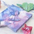 Square DIY Sakura Paper-cut Double Sides Creativity Exercise Art Material Origami Paper Folding Paper Craft paper. 