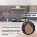 Twine Onion Basket Hanging for Pantry, Potato Garlic Onion Pantry Storage Baskets, Boho Wall Baskets 2Pcs. 