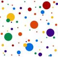50 Mixed Size Polka Dots Wall Stickers - Matt/Gloss Vinyl, Waterproof, Multi-Color, Easy Peel & Stick. 