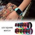 Black Digital Square Wrist Watch LED Display For Girls/Women/kids - Girls Watches. 