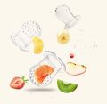 【Happier】 Baby Fruit Feeder,Fresh Food Feeder Baby Banana Teething Toys Set Replacement Mesh Silicone Bags Teethers For Infants Toddlers Silicone Molars【Never Drop From Hand】,For Baby Birthday Gift，Christmas Gift,Christmas Pre. 