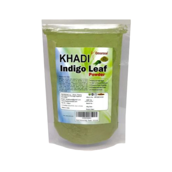 Khadi Omorose Indigo Leaf Powder For Hair (100 Grams) (Pack of 1)