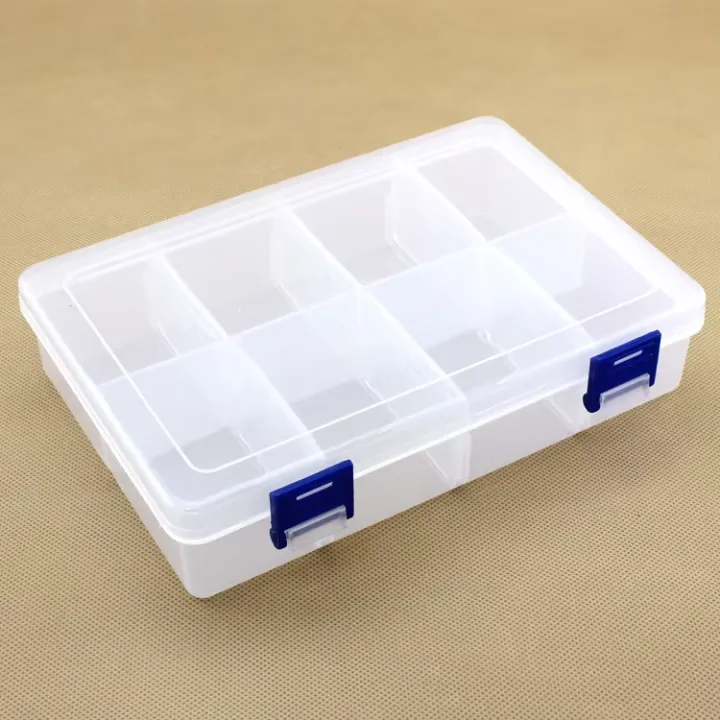 Openness%208-%20Grid%20Storage%20Box%20Organizer%20-%20Multipurpose%20Detachable%20Transparent%20Plastic%20Box%20for%20Tools,%20Medicine%20-%20Art%20&%20Craft%20-%20Image%202
