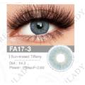 eye lenses Three Tone natural Sea Aqua Color 1 Pair of Contact Lens Multi Color artificial eye lenses With Full Kit. 