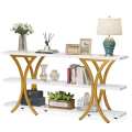 Versatile and Modern 3-Tires console Table and Media Console. 