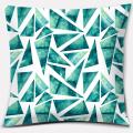 Dark Green Pattern Square Pillowcase Pillow Pillowcase Car Home Decoration Ornament Sofa Bed Decoration Pillow Pillowcase. 