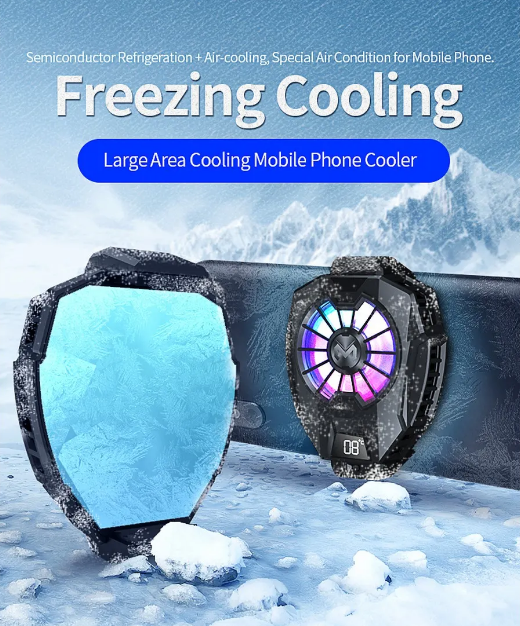 MEMO Phone Radiator Phone Cooling Fan Case Cold Wind Handle Fan DL05 for PUBG Phone Cooler Phone Cooling Fan Case
