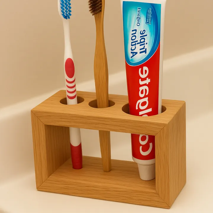 Tooth%20Paste%20&%20Tooth%20Brush%20Holder%20Stand%20bathroom%20toothpaste%20holder%20and%20toothbrush%20brush%20holder%20wooden%20-%20Image%204