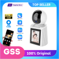 GSS C1 Video Calling Smart Wifi Camera 2.8 Inch IPS Screen FHD 1080P One-Key Call IP Camera 2 way Video Call Wireless PTZ Baby Monitor Camera. 