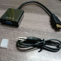 Speed X HDMI to VGA Converter (HDMI to VGA Converter with Sound). 