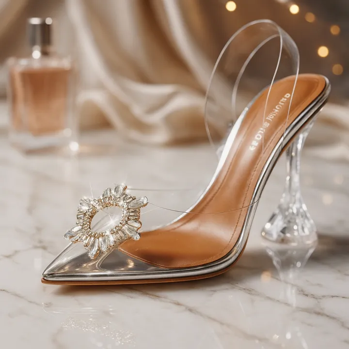 Cinderella%20Heel%20Sandals%20for%20Women,%20Peep%20Toe,%203-inch%20Heel%20-%20Image%204