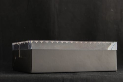 transparent box, clear top, gift box, 12*9*3, black