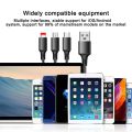 3 In 1 Micro USB Type C Charger Cable Multi Usb Port Multiple Usb Charging Cord Usbc Mobile Phone Wire For Samsung S10 HuaWei. 