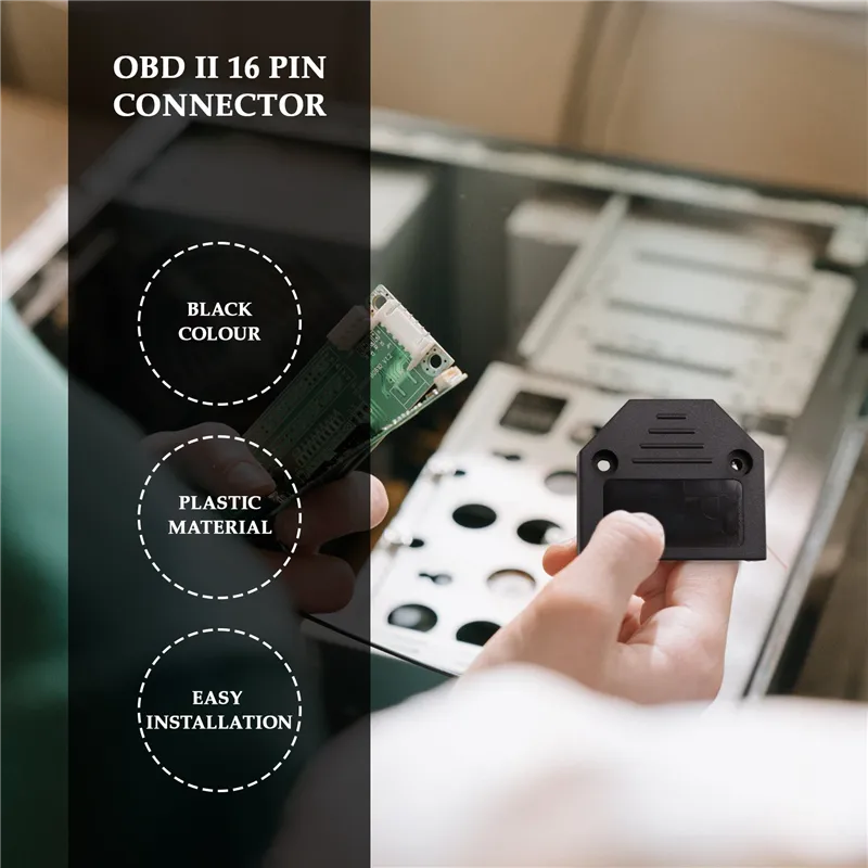 Mocturnity OBD2 Adapter - 16-poliger Diagnose-Stecker Schwarz