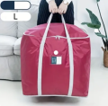 [Crownstage] High Quality Super Large Capacity Quilt Storage Bag For Clothes Blankets Closet Organizer Moving Tote Bag Zipper Durable Handbag Luggage Pack Size 23 x 19 x 23 Inches. 