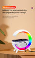 G Shaped Lamp - Bluetooth Speaker For PC & Mobile - 15W Wireless Charger - Digital Alarm Clock - Mini Portable Speaker - Lamp For Bedroom Side Table & Study Table - Night Light - Show Piece For Room Decoration, charger, lamp, google charger, G lamp. 
