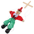 Wooden Marionette Pull String Puppet String Puppet Funny String Toys for Kids Party Favor. 