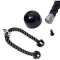 Bicep training tension gym accessories single humeral compression face pull handle double head rope. 
