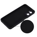 Oppo A76 Matte Black Soft Silicon Back Cover. 