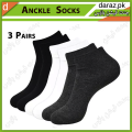 Ankle socks for men Suitablefor all types of footwear and occasions (3 Pack). 