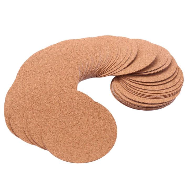 Self-Adhesive Cork Coasters,Cork Mats Cork Backing Sheets for Coasters and DIY Crafts Supplies (120 Pcs, Round)