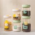1000ml/1500ml Press Type Airtight Food Storage Containers Vacuum Sealed One Button Opening Dried Fruit Tea Containers with Lids Large Capacity Dry Cereal Milk Powder. 