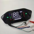Electric Car LCD Display Speedometer Dashboard Monitor 48-120V Large Display FOR ELECTRIC SCOOTER Little Monkey M3 Small Turtle KING WITH INSTALL MOUNT/ SUPPORT. 