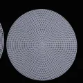 Round Plastic Canvas Shapes Circles Sheets for Embroidery Crafting 6" inch Diameter. 