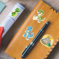 Dinosaur Stickers Clear Print Cartoon Dinosaur Diary Note Stationery Stickers. 