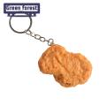 Food Keychain Realistic Fried Chicken Keychain Cute Food Pendant for Bags Keys Popular in Asia Simulated Food Decoration. 