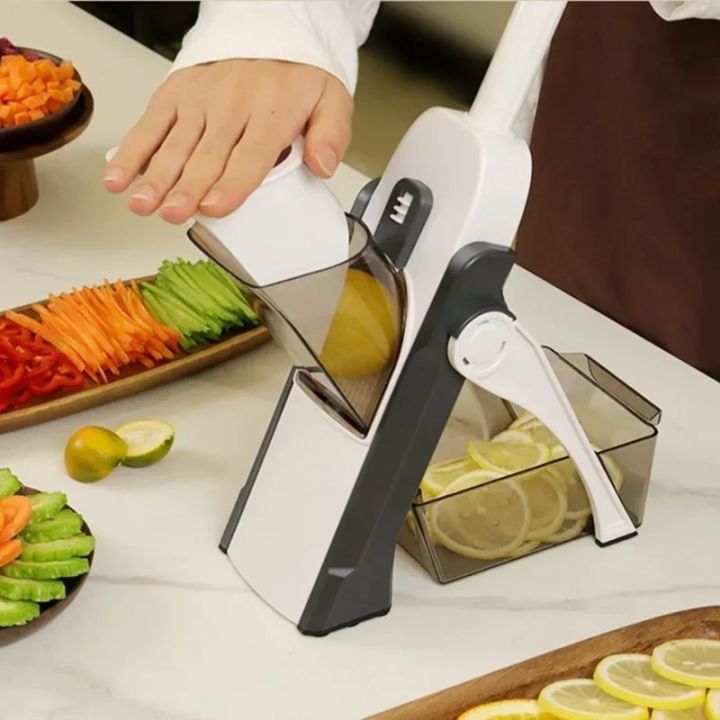 Mandoline Slicer Safe Vegetable Cutter Chopper with Multi-Adjustable Settings