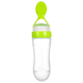 Soft-Squeeze Baby Spoon Feeder Bottle ndash  Mess-Free First Stage Feeding for Infants. 