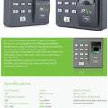 ZKTECO X6 Standalone fingerprint access control with 10 Fobs. 