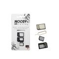 4 in 1 Sim Card Jacket Kit Nano, Micro With Ejector Pin Black And White 4in1 Set Nano Micro Standard Sim Card Adapter Sim Ejector For Mobile Phone Black/White. 