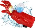 Iron Man Electric Arm Gel Blaster Water Bomb Blaster Gauntlet Launcher Kids Toys Portable Iron hero Arm Electric Jelly Water Bomb Toy for safe Indoor outdoor play with rechargeable Battery. 
