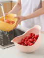 Kitchen basin rice water fruit vegetable washing plastic drainage basket. 