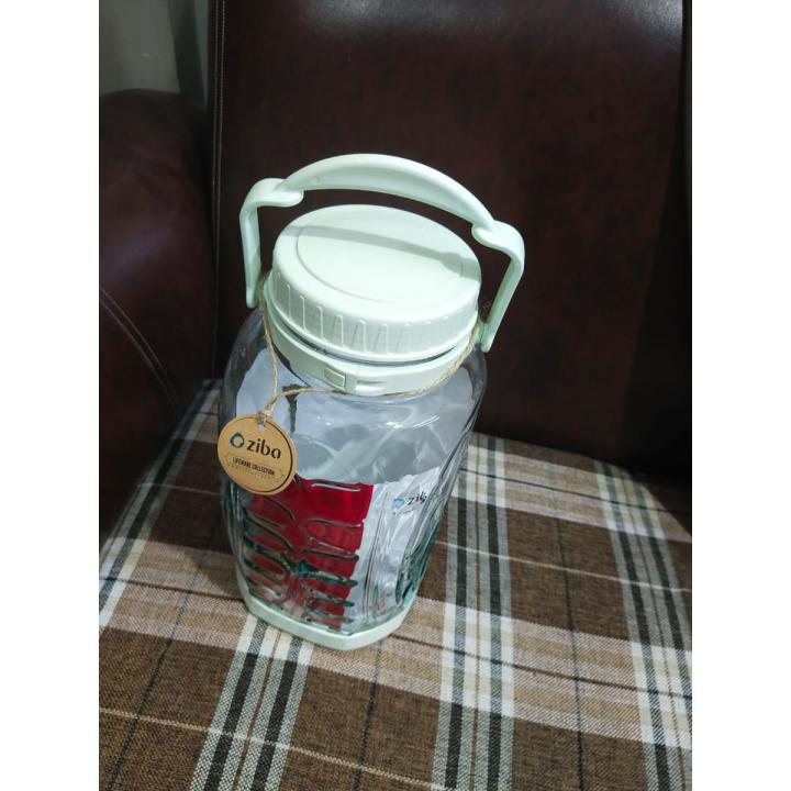 Ziba ML Air Tight Soft Bottom Glass Jar wide Face and Strong