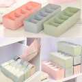 5 Grids Storage Box Best for Desk, Drawer, Socks, Undergarments, Cosmetics, Tie, Socks, Bra - Plastic Storage Box/Organizer/Divider/Drawer MUZTAS STORE. 