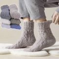 Coral Velvet Socks Men s Mid Length Socks Autumn and Winter Thickened Warm Floor Socks. 