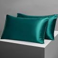 Silk Pillow Covers Pack of 2 High Quality Pillow Cases Cover. 