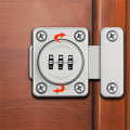 Mechanical Keyless Cabinet Lock, Swivel Drawer Lock Combination Lock, Combination Latch File Cabinet Lock (Silver). 