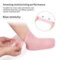 Silicone Gel Heel Pad Socks For Pain Relief And Anti Crack Heels. 