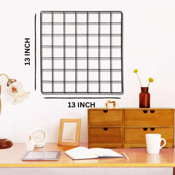 Metal%20Mesh%20Grid%20Panel%20Photo%20Wall%20Decor%20Art%20Display%20-%20Image%204