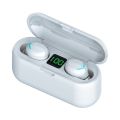 BEN NEVIS F9 TWS Bluetooth Earphones HIFI Wireless Earbuds LED Power Display Wireless Bluetooth Headset Bluetooth Headphones with Charging Box. 