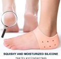 1 Pair Squishy Soft Silicone Moisturizing Heel Socks Feet Skin Care Anti Crack Control Foot Protecto ... 