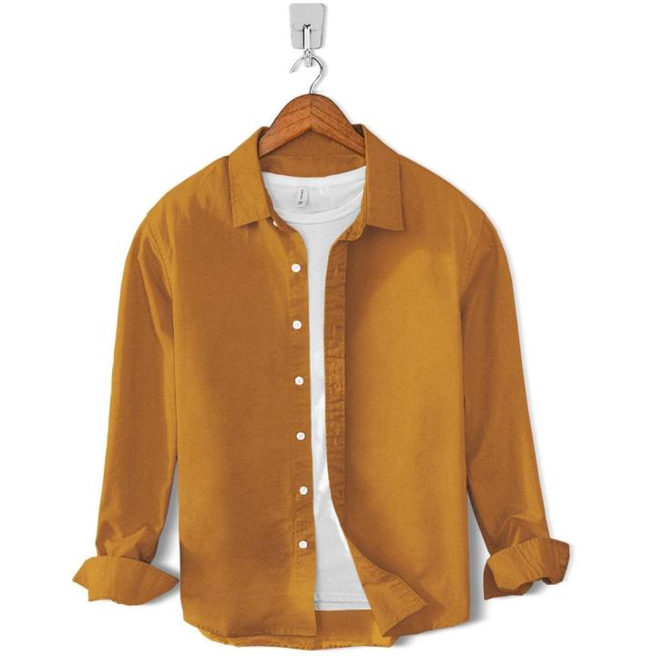 Mustard Yellow Casual Shirt Daraz.pk