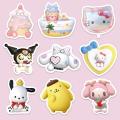 dy kaw cute DIY three-dimensional San50/100 pieces 3D rio stickers decorative waterproof anime stickers Kuromi My Meloai mobile phone case KEEMEEUYZO. 