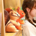 Plush Squirrel Toys Festive Desktop Ornaments Stuffed Squirrel Toy. 