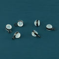 10pcs/lot Ear Back Stoppers with Stainless steel Hanging Ring Hamburger Ear Plugs For Jewelry Making DIY Earring Accessorie. 